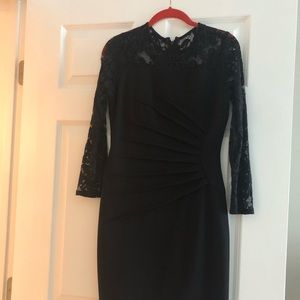 Black dress with lace